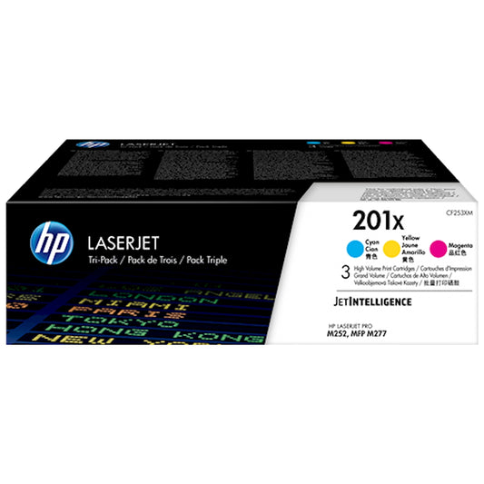 Toner HP CF253XM 201X CF401X - Originale - Ciano da 2.300 pagine per HP Color LaserJet Pro M252, M252DW, M252N, MFP M277, M277C6, M277DW, M277N