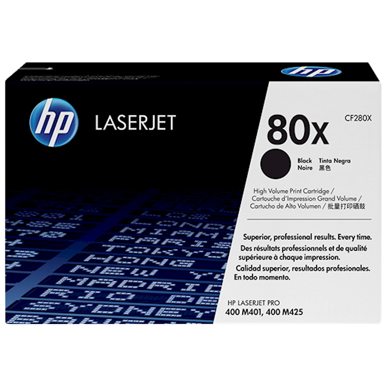 Toner HP CF280X 80X  - Originale - Nero da 6.900 pagine per LaserJet Pro 400 M401, MFP M425
