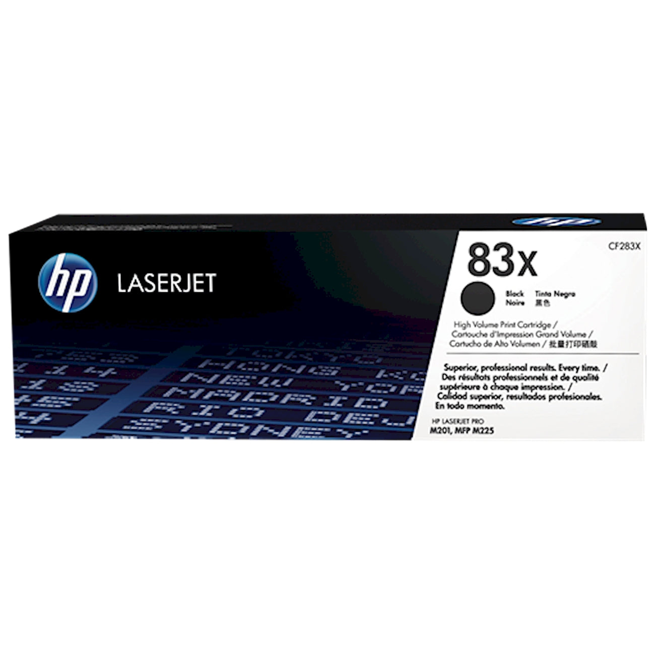 Toner HP CF283X 83X  - Originale - Nero da 2.200 pagine per LaserJet Pro MFP M201, M225