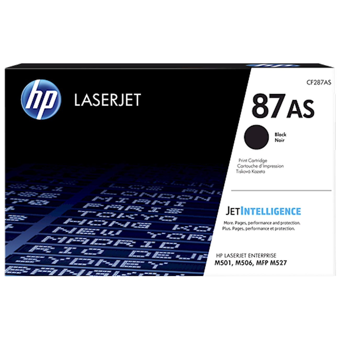 Toner HP CF287AS 87AS  - Originale - Nero da 6.000 pagine per LaserJet Enterprise M501, M506, MFP M527