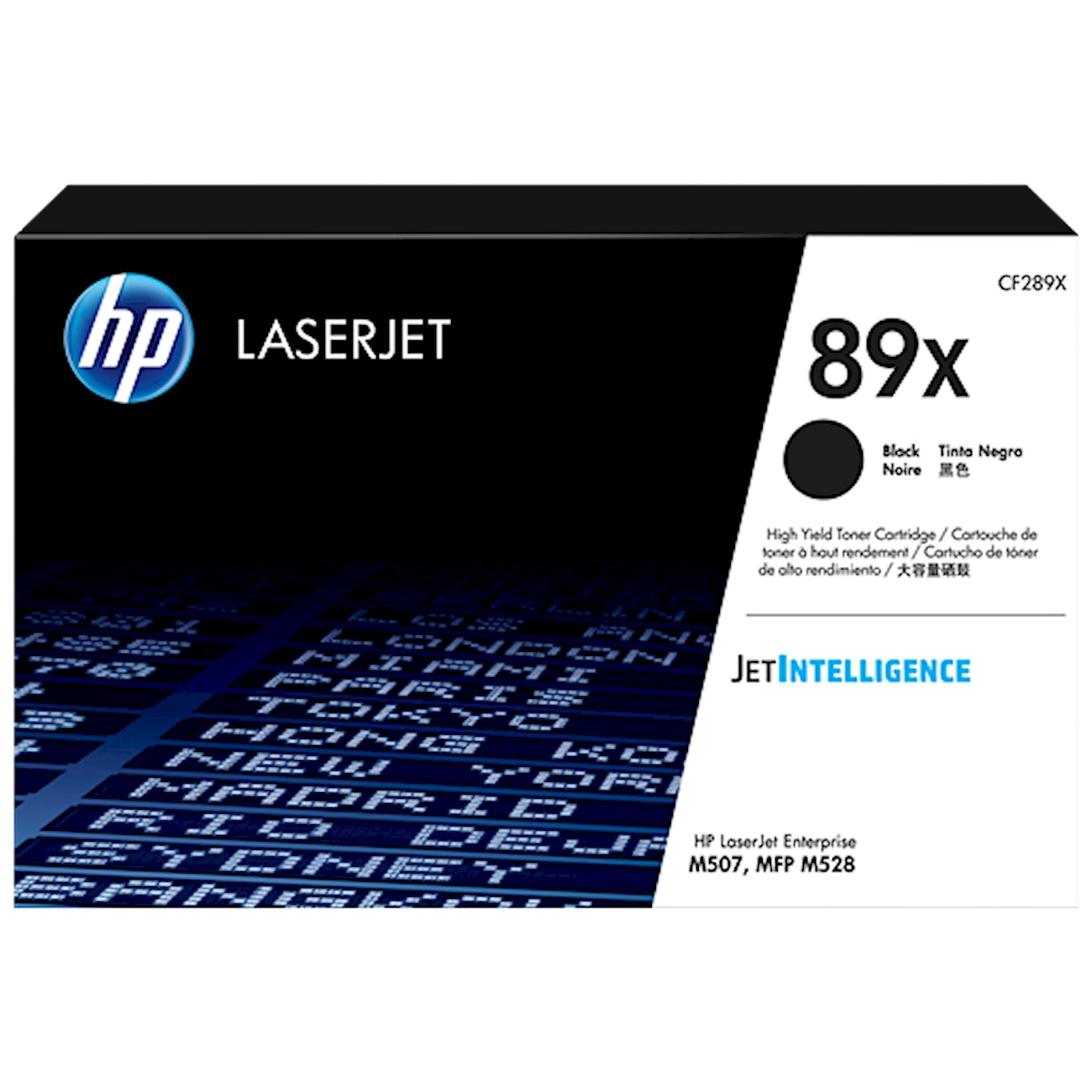 Toner HP CF289X 89X  - Originale - Nero da 10.000 pagine per LaserJet Enterprise M507, MFP M528