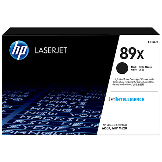 Toner HP CF289X 89X  - Originale - Nero da 10.000 pagine per LaserJet Enterprise M507, MFP M528