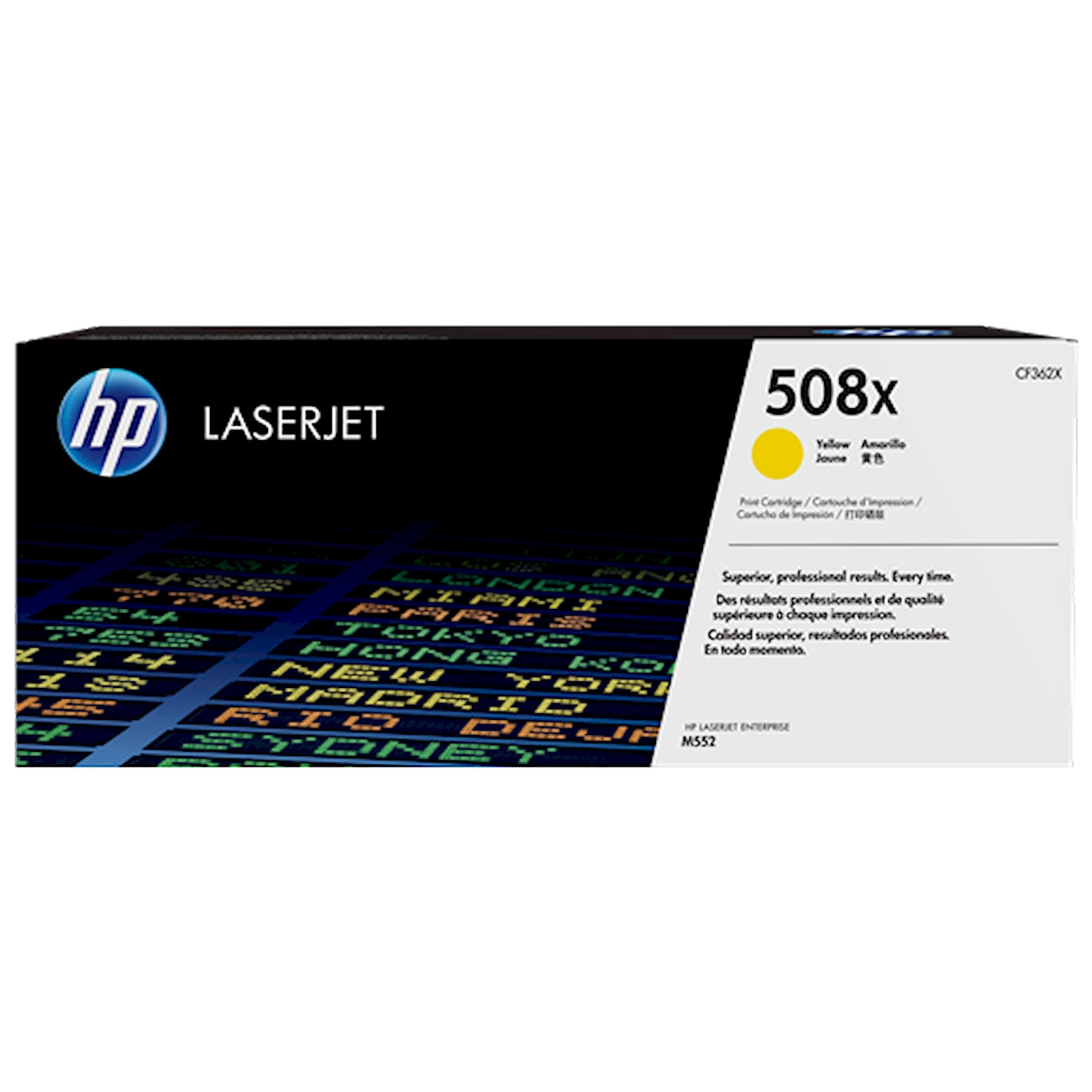 Toner HP CF362X 508X  - Originale - Giallo da 9.500 pagine per Color LaserJet Enterprise M552, M553, MFP M577