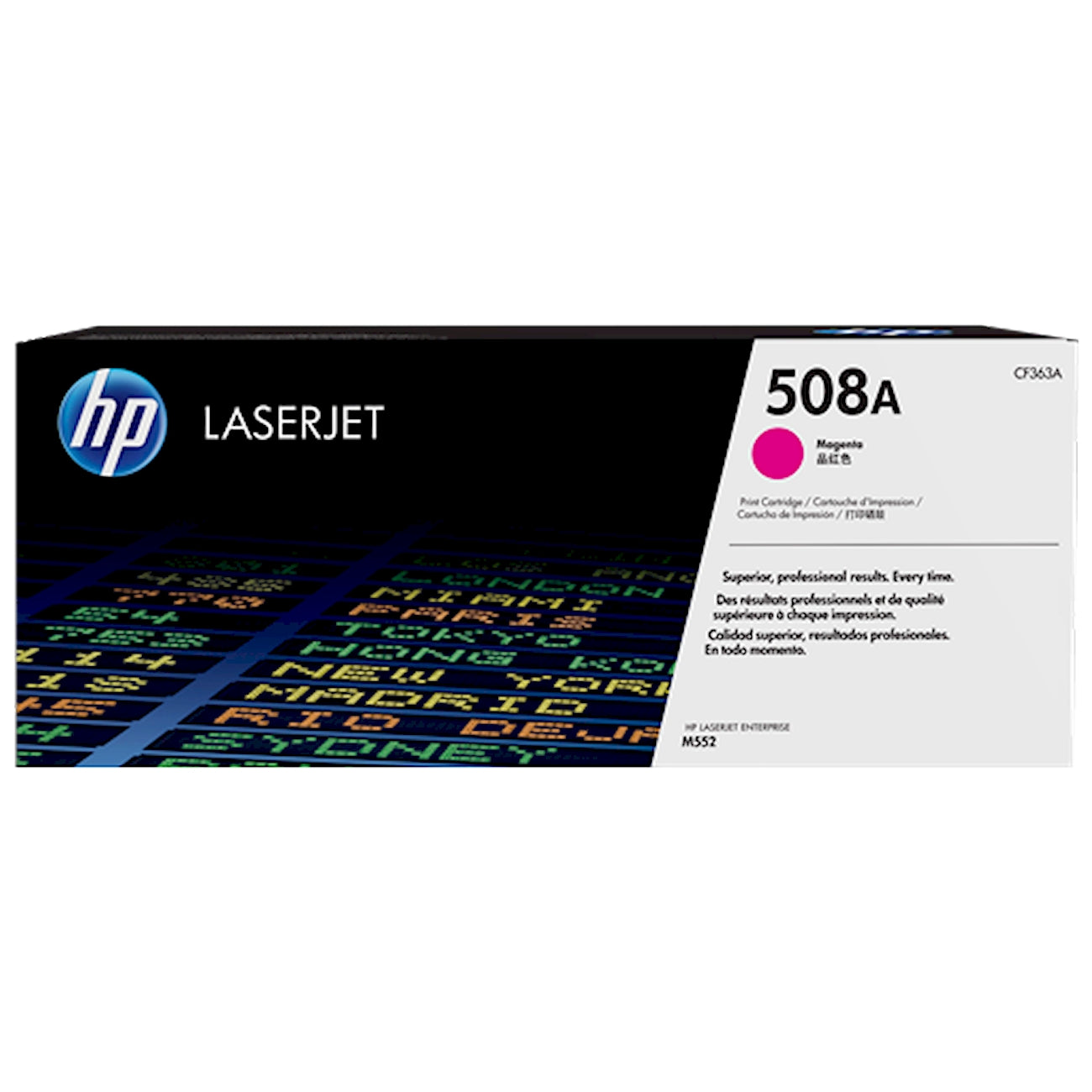 Toner HP CF363A 508A  - Originale - Magenta da 5.000 pagine per Color LaserJet Enterprise M552, M553, MFP M577