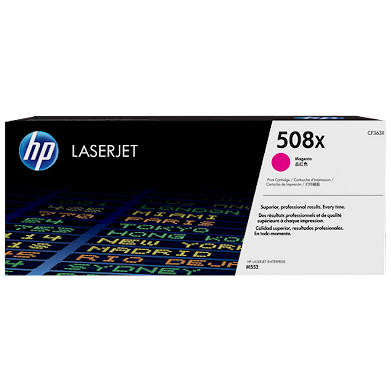 Toner HP CF363X 508X  - Originale - Magenta da 9.500 pagine per Color LaserJet Enterprise M552, M553, MFP M577