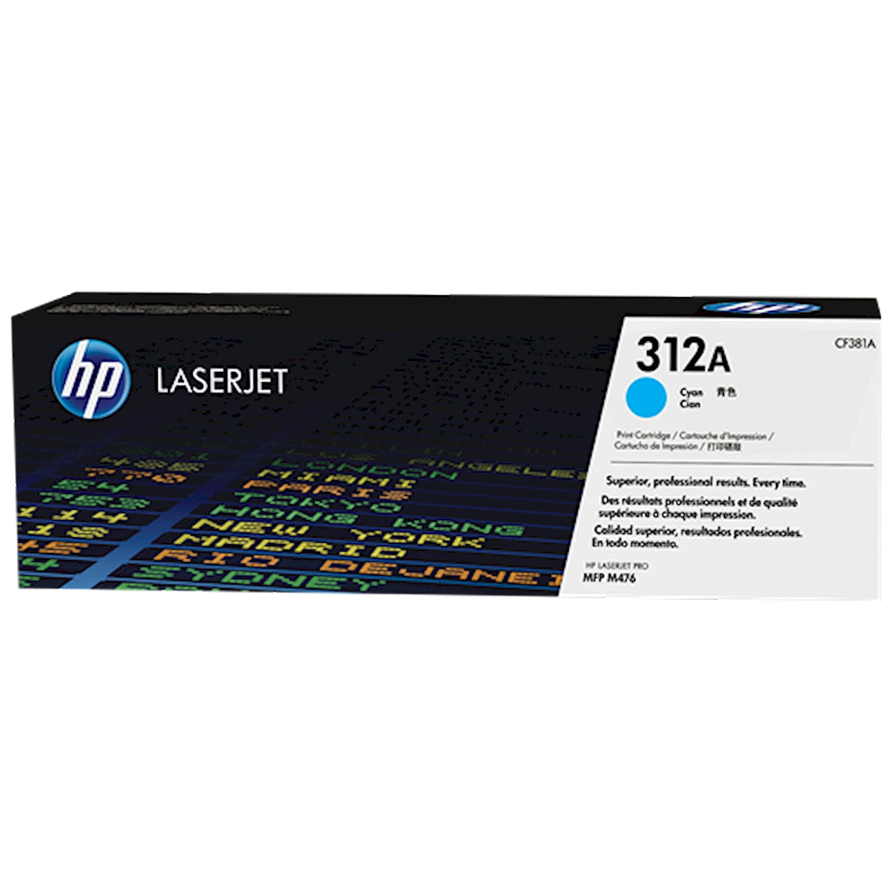Toner HP CF381A 312A  - Originale - Ciano da 2.700 pagine per LaserJet Pro MFP M476