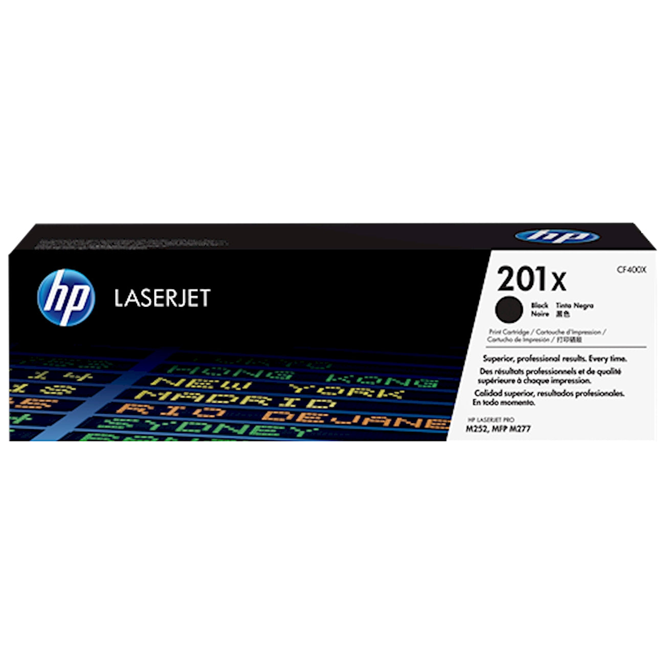 Toner HP CF400X 201X  - Originale - Nero da 2.800 pagine per Color LaserJet Pro M252, MFP M274, M277