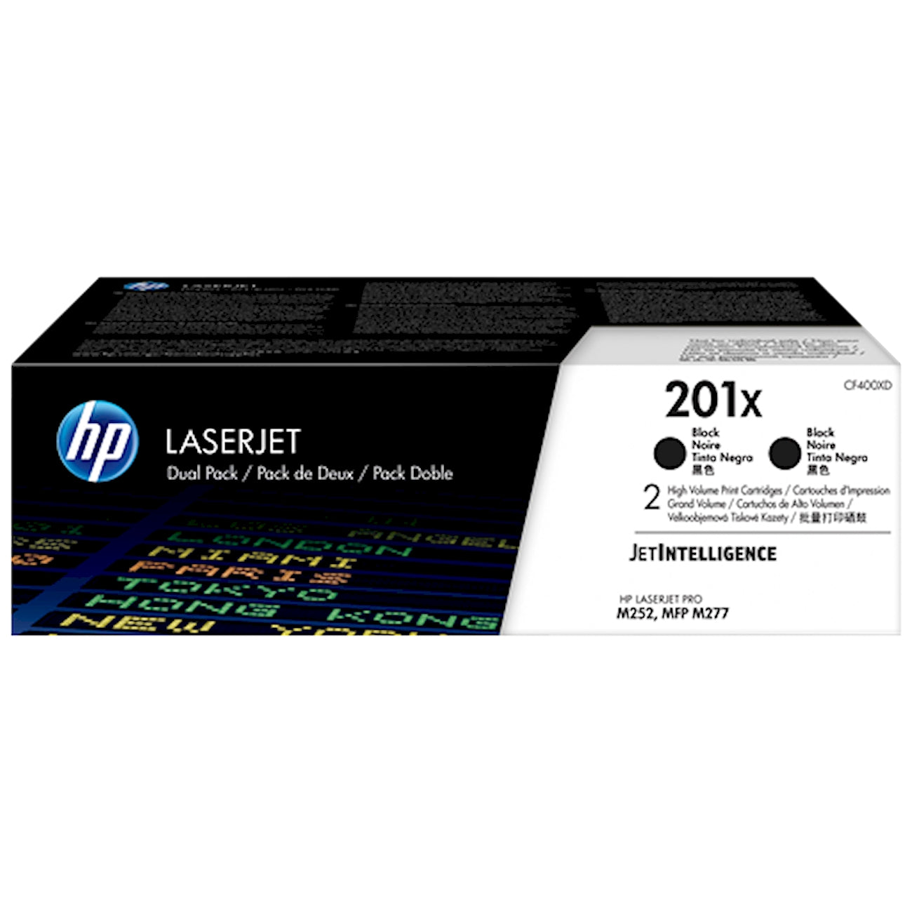 Toner HP CF400XD 201X  - Originale - Nero da 5.600 pagine per Color LaserJet Pro M252, MFP M274, M277