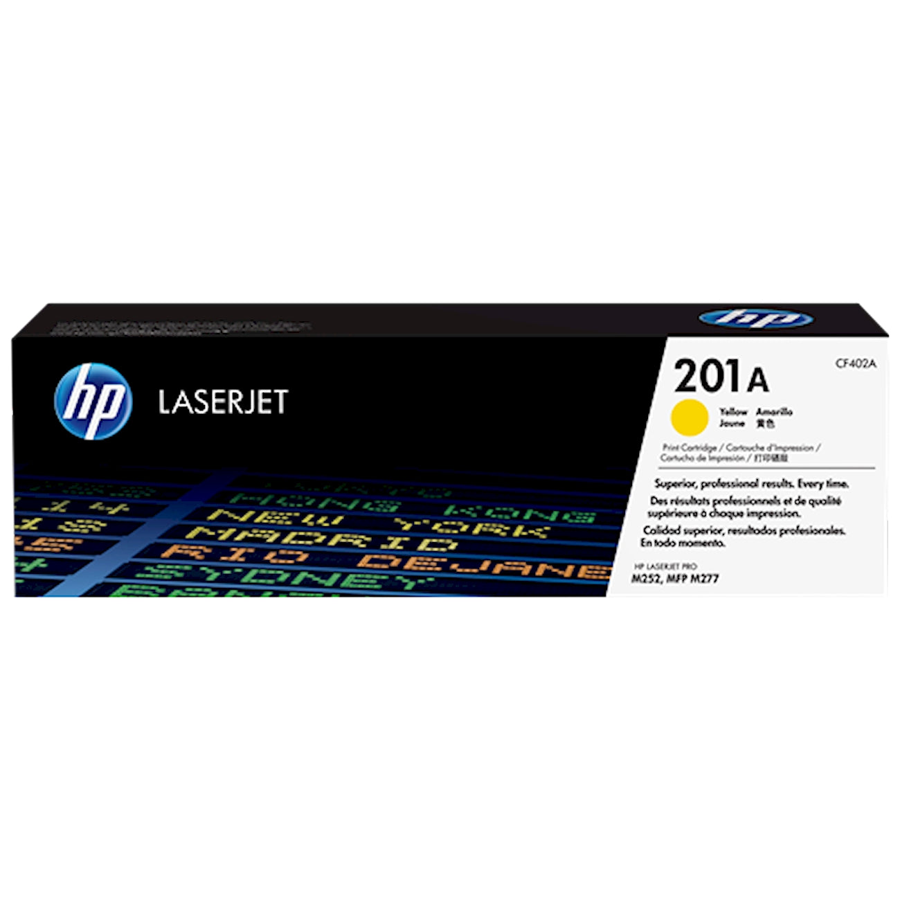 Toner HP CF402A 201A  - Originale - Giallo da 1.330 pagine per Color LaserJet Pro M252, MFP M274, M277