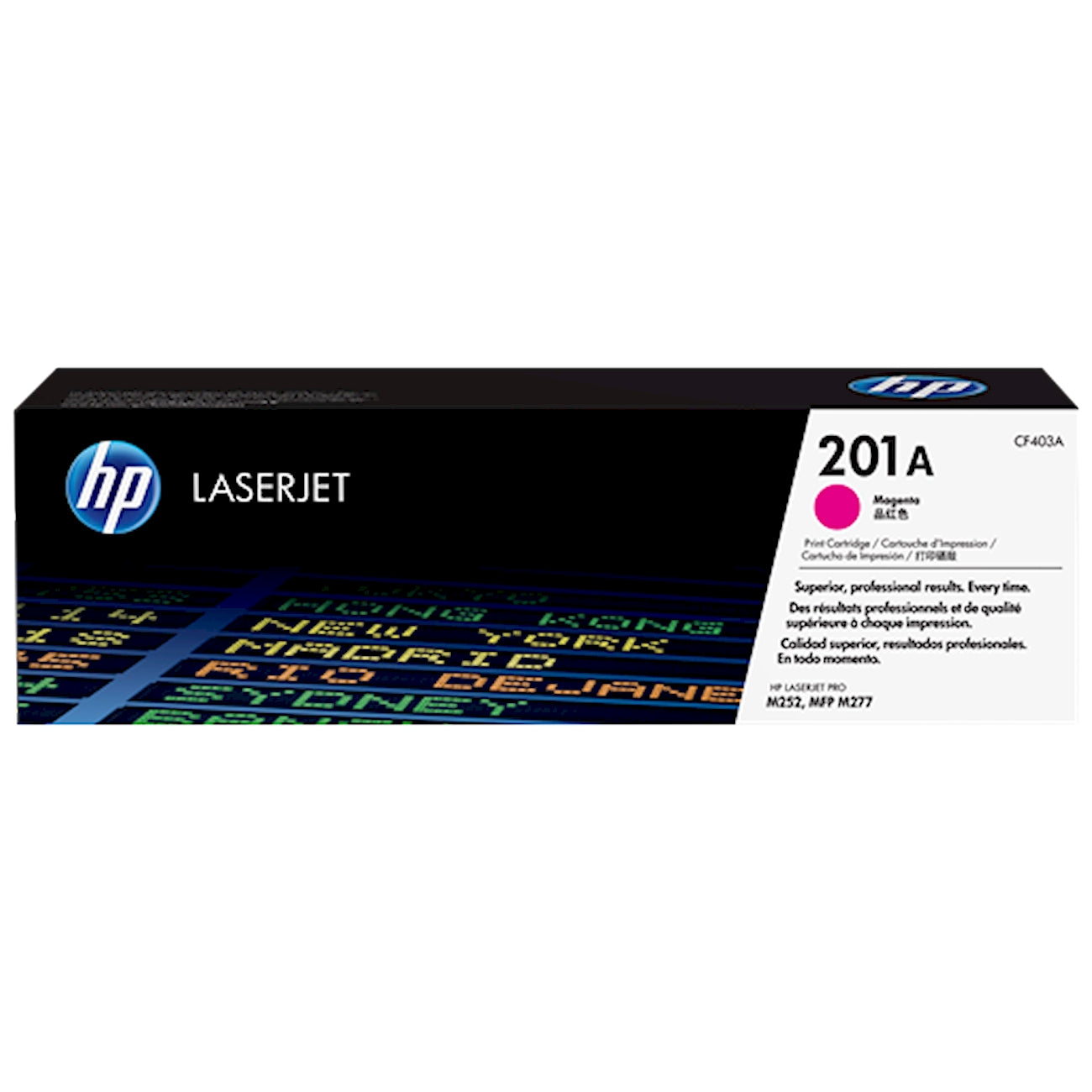 Toner HP CF403A 201A  - Originale - Magenta da 1.330 pagine per Color LaserJet Pro M252, MFP M274, M277