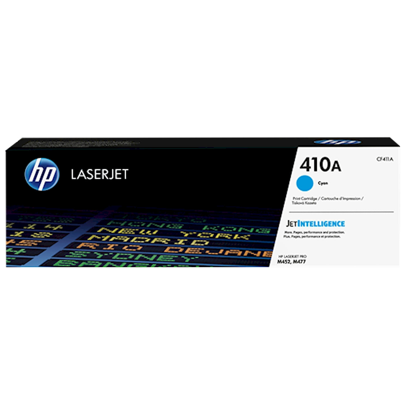 Toner HP CF411A 410A  - Originale - Ciano da 2.300 pagine per LaserJet Pro 300, 400, M351, M375, M451, M475, M476