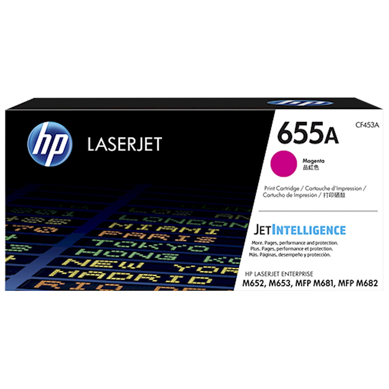 Toner HP CF453A 655A  - Originale - Magenta da 10.500 pagine per Color LaserJet Enterprise M751, MFP M776