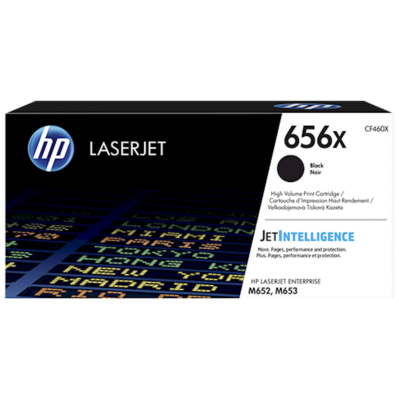 Toner HP CF460X 656X  - Originale - Nero da 27.000 pagine per Color LaserJet Enterprise M652, M653, MFP M681, MFP M682