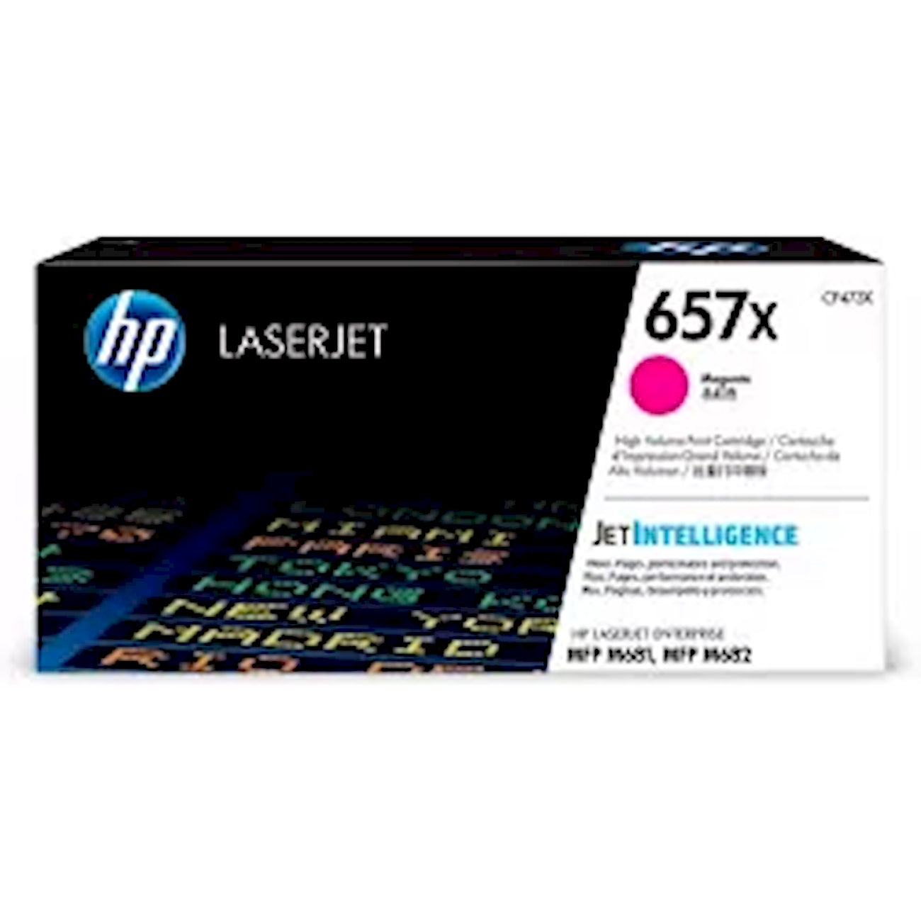 Toner HP CF473X 657X  - Originale - Magenta da 23.000 pagine per Color LaserJet Enterprise MFP M681, M682, M652, M653