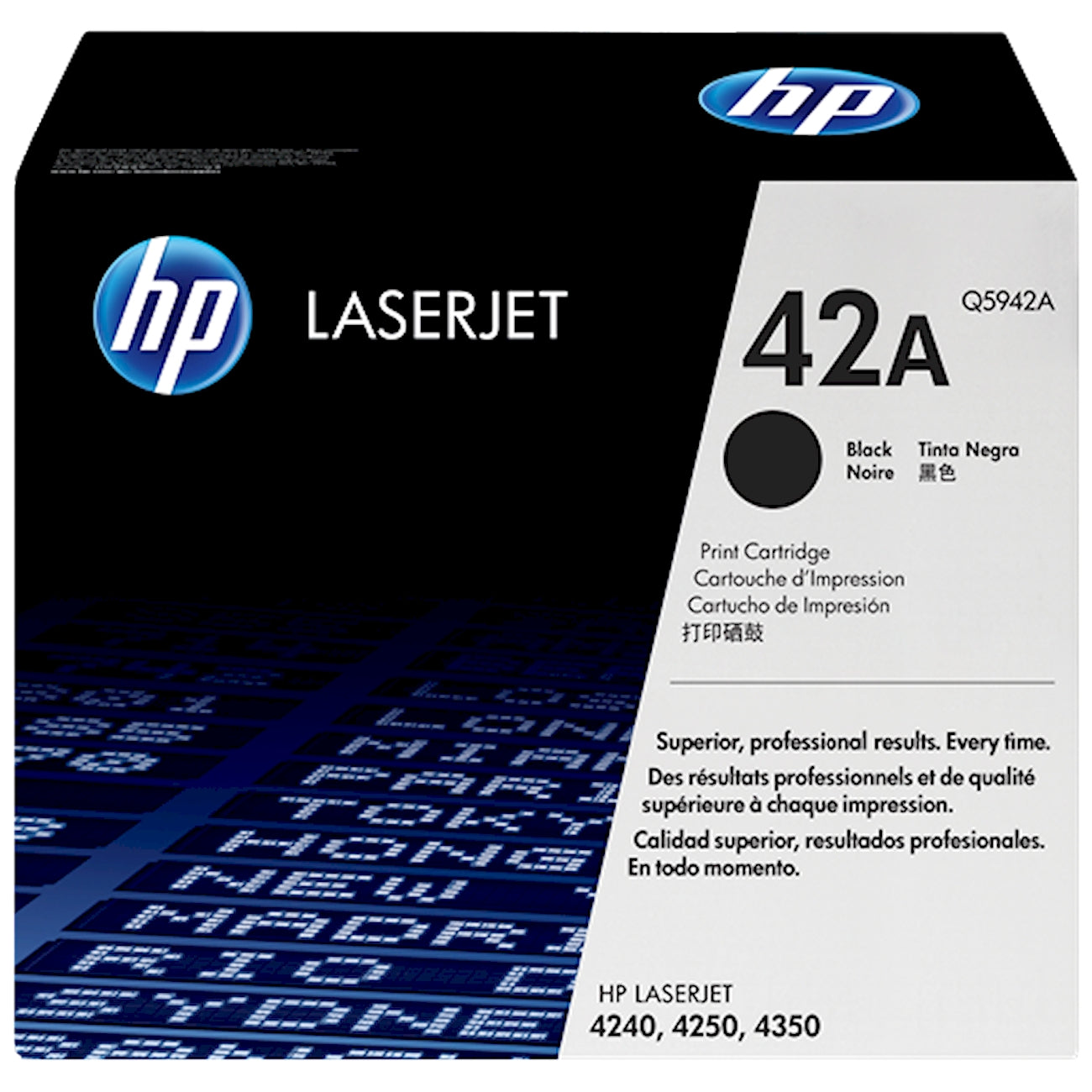 Toner HP Q5942A 42A  - Originale - Nero da 10.000 pagine per LaserJet 4240, 4250, 4350
