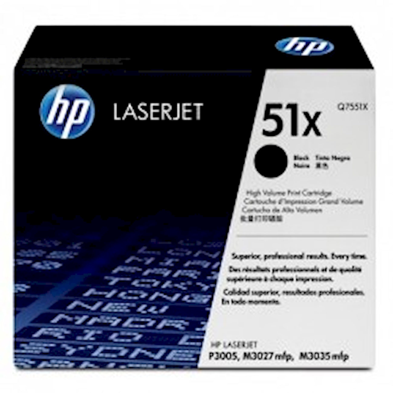 Toner HP Q7551X 51X  - Originale - Nero da 13.000 pagine per LaserJet P3005, M3027, M3035
