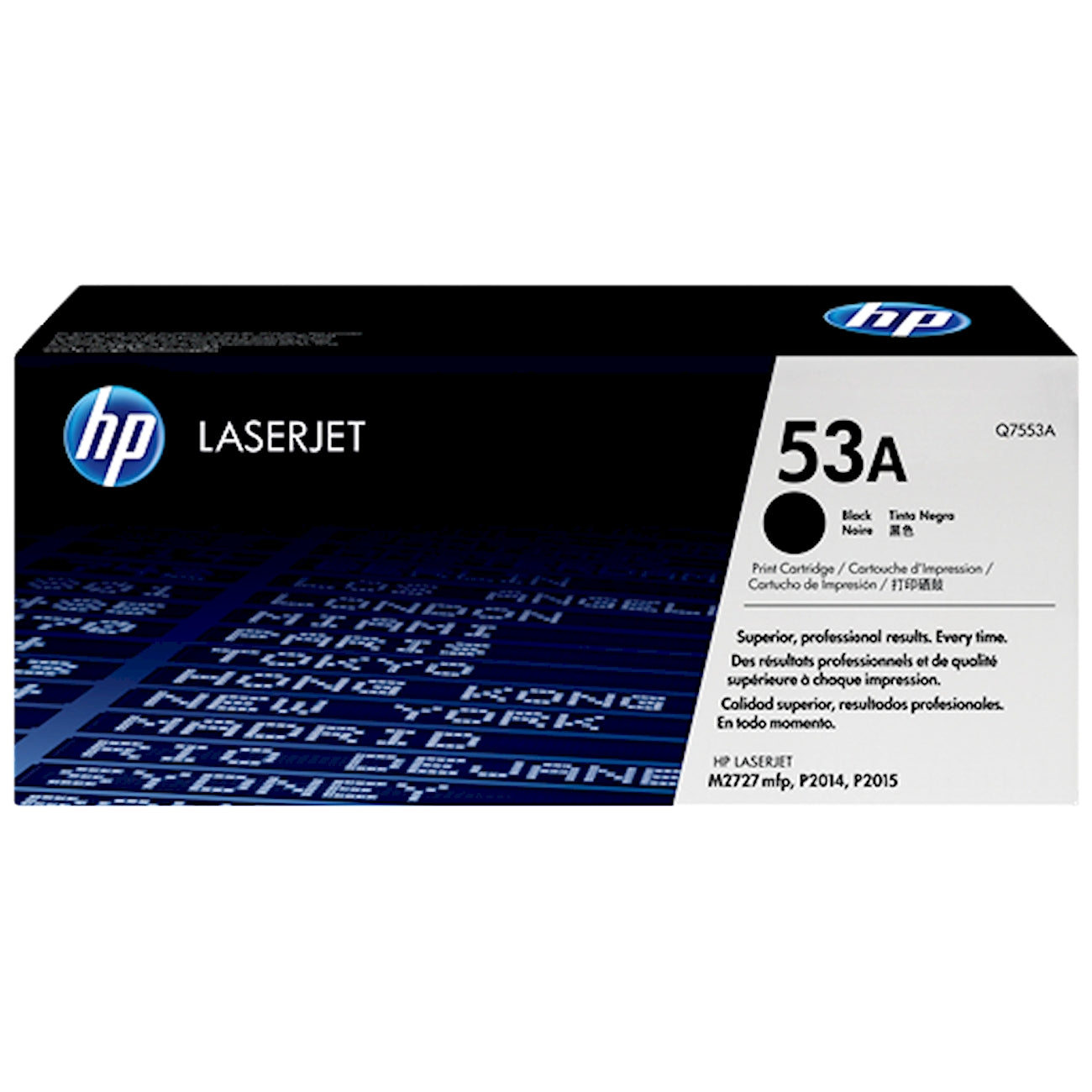 Toner HP Q7553A 53A  - Originale - Nero da 3.000 pagine per LaserJet P2014, P2015, M2727