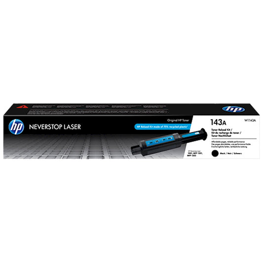 Toner HP W1143A 143A  - Originale - Nero da 2.500 pagine per Neverstop Laser 1000n, 1000w, 1001nw, 1020, 1020n, 1020w, MFP 1200, MFP 1200a, MFP 1200n, MFP 1200nw, MFP 1200w, MFP 1201, MFP 1202, MFP 1202nw, MFP 1202w