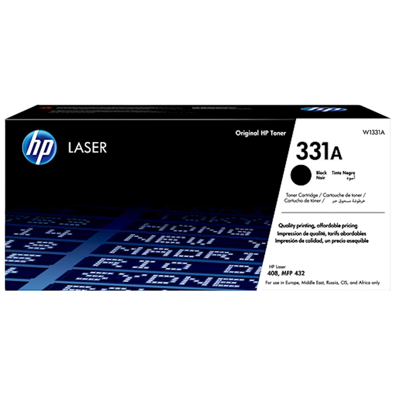 Toner HP W1331A 331A  - Originale - Nero da 5.000 pagine per LaserJet MFP M437, M440, M442, M443, M42523, M42525, M42623, M42625