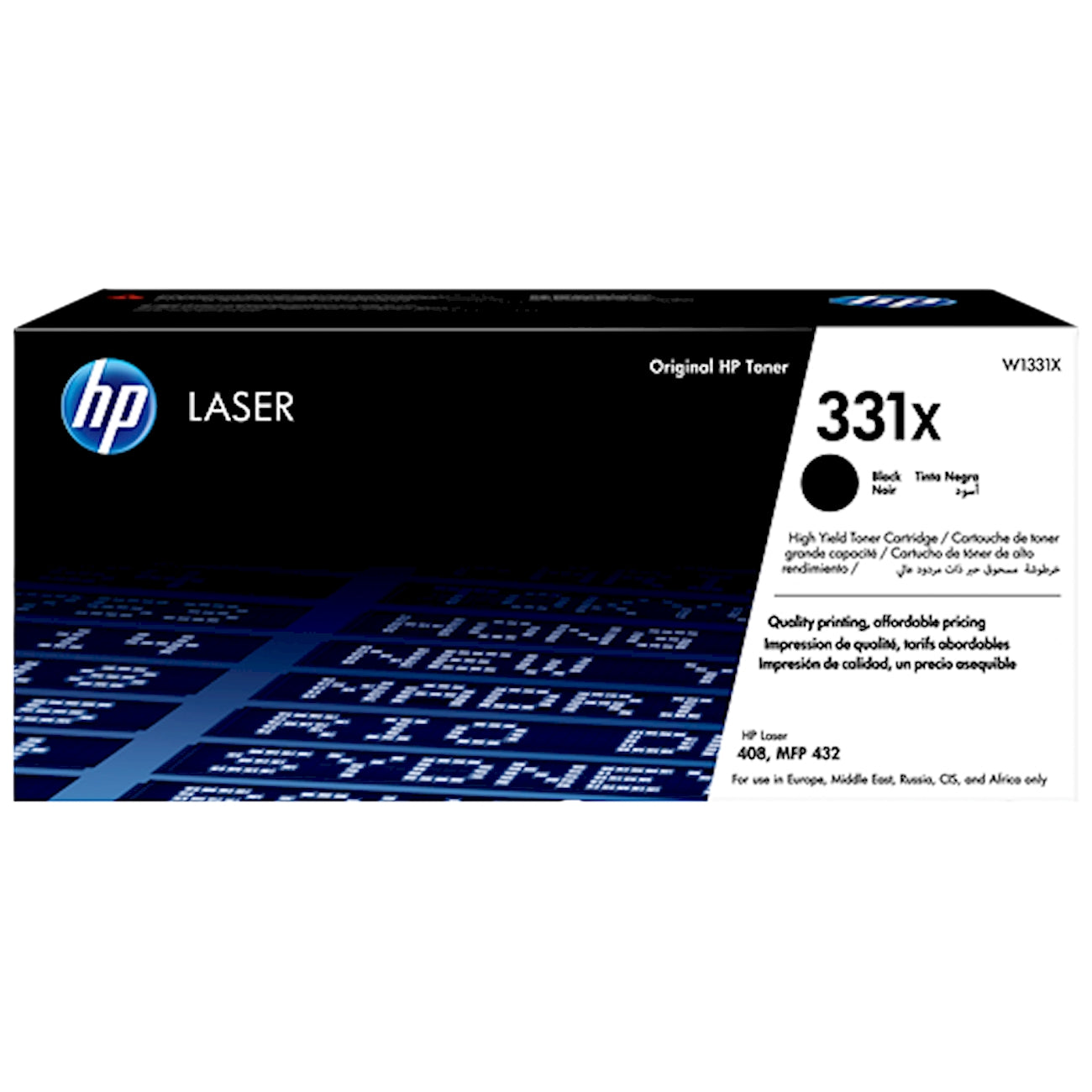 Toner HP W1331X 331X  - Originale - Nero da 15.000 pagine per LaserJet MFP M437, M440, M442, M443, M42523, M42525, M42623, M42625
