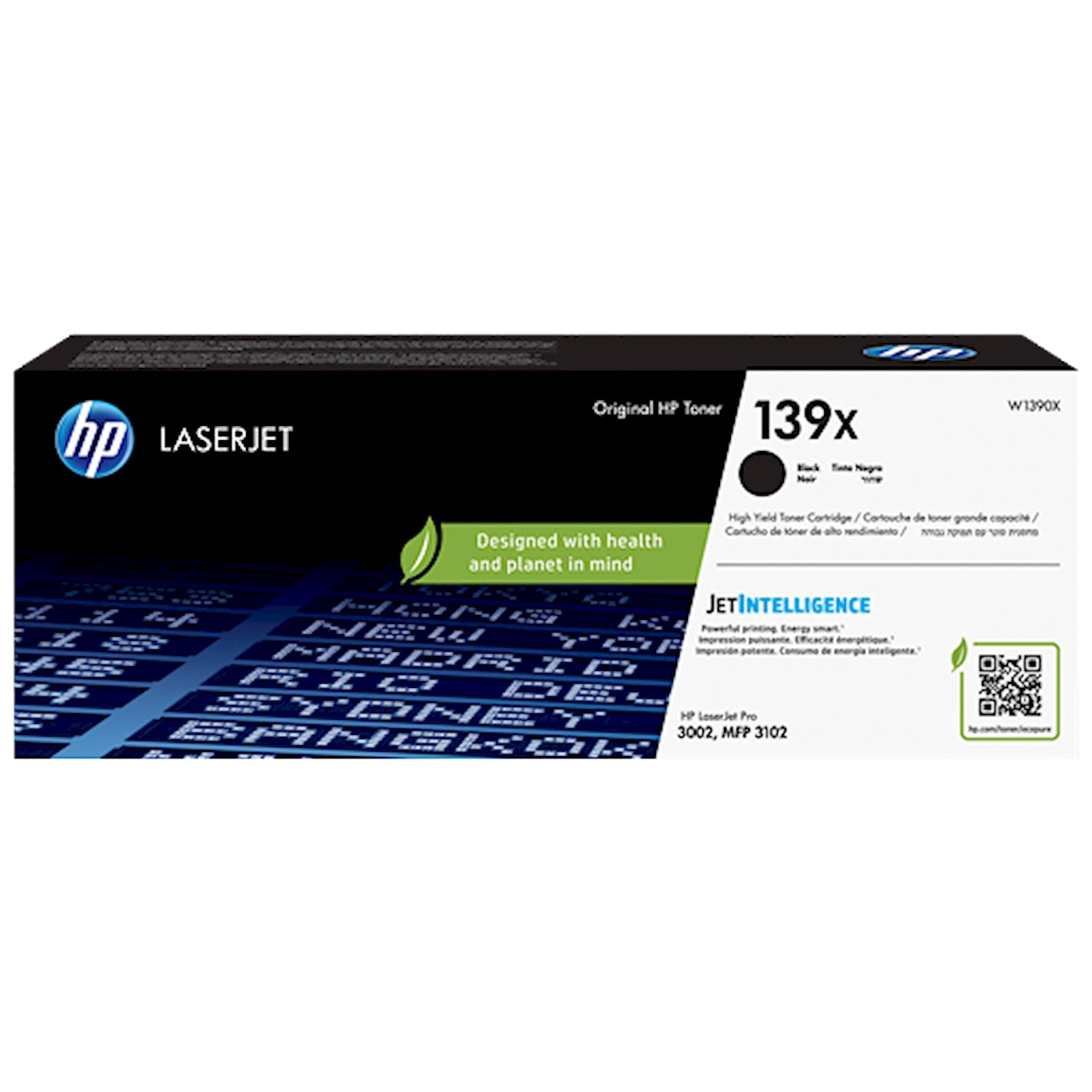 Toner HP W1390X 139X  - Originale - Nero da 4.000 pagine per LaserJet Pro 3001-3004, MFP 3101-3104