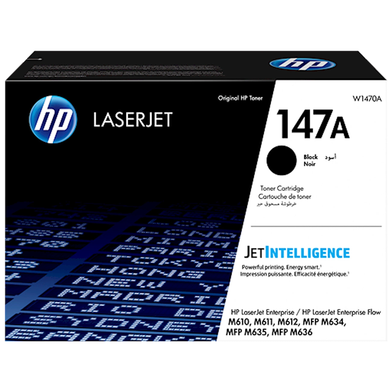 Toner HP W1470A 147A  - Originale - Nero da 10.500 pagine per LaserJet Enterprise M610, M611, M612, MFP M634, MFP M635, MFP M636