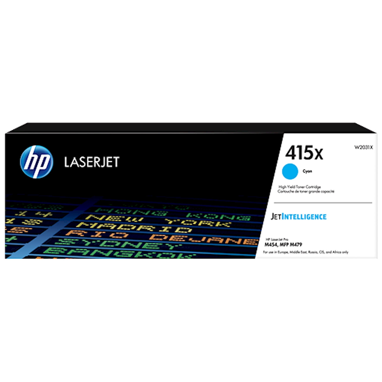Toner HP W2031X 415X  - Originale - Ciano da 6.000 pagine per Color LaserJet Pro MFP M478, M479, M454