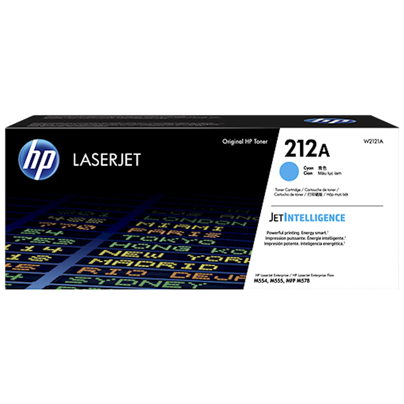 Toner HP W2121A 212A  - Originale - Ciano da 4.500 pagine per Color LaserJet Pro M155, MFP M182, M183