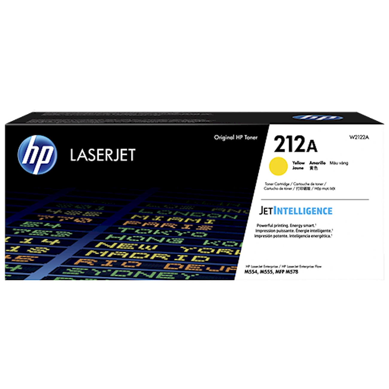 Toner HP W2122A 212A  - Originale - Giallo da 4.500 pagine per Color LaserJet Pro M155, MFP M182, M183