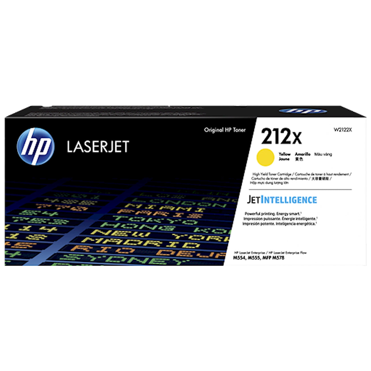 Toner HP W2122X 212X  - Originale - Giallo da 10.000 pagine per Color LaserJet Pro M155, MFP M182, M183