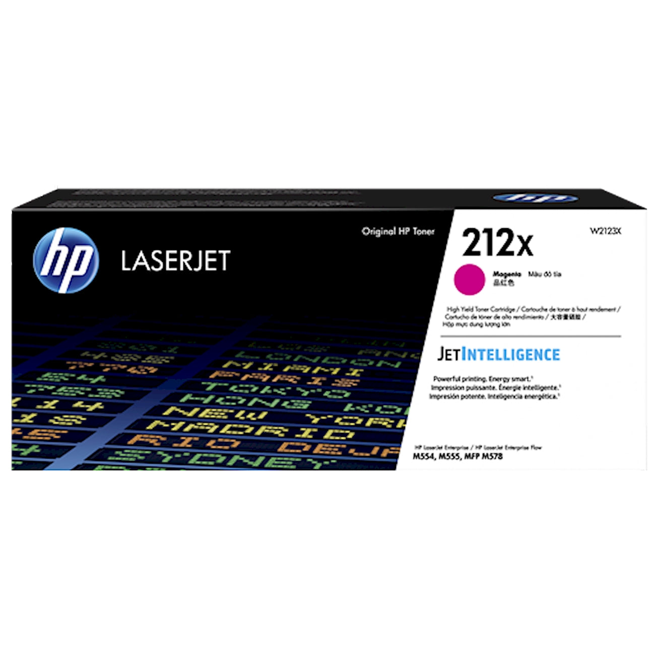 Toner HP W2123X 212X  - Originale - Magenta da 10.000 pagine per Color LaserJet Pro M155, MFP M182, M183