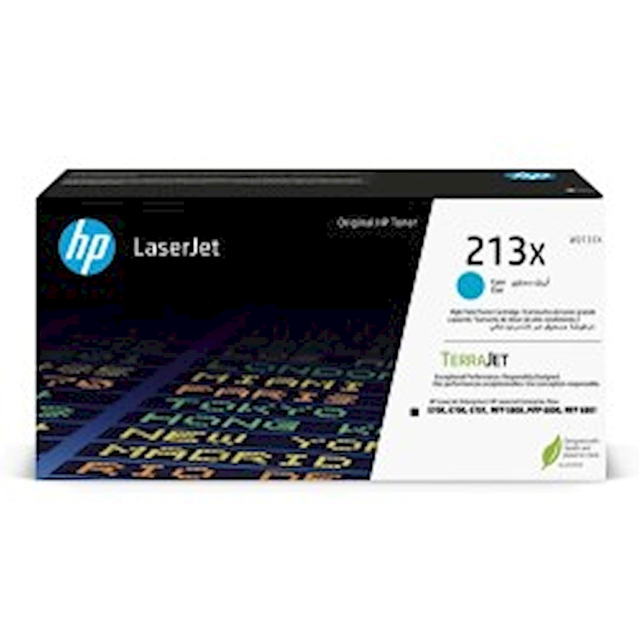 Toner HP W2131X 213X  - Originale - Ciano da 6.000 pagine per Color LaserJet Pro M155, MFP M182, M183