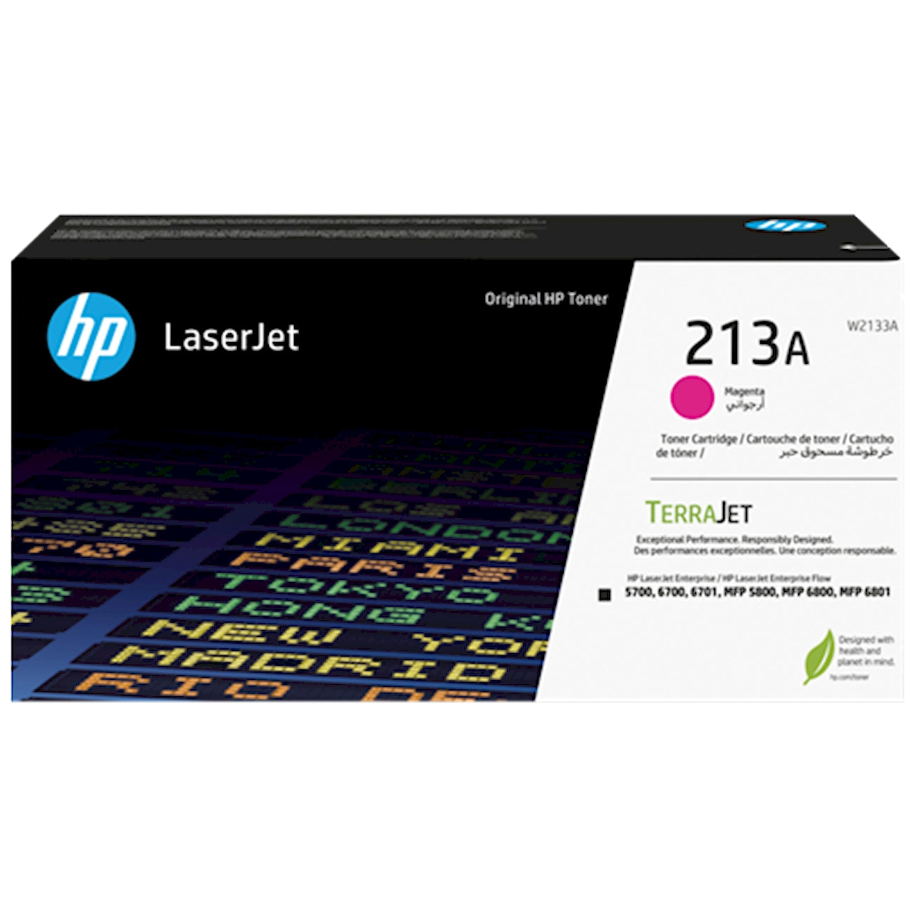 Toner HP W2133A 213A  - Originale - Magenta da 3.000 pagine per Color LaserJet Pro M155, MFP M182, M183