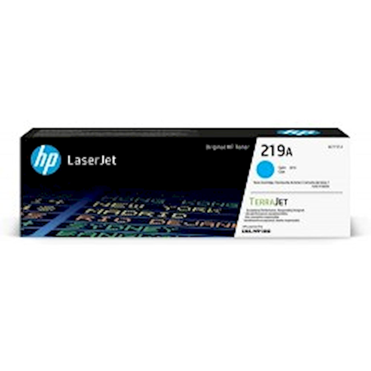Toner HP W2191A 219A  - Originale - Ciano da 1.200 pagine per LaserJet Pro MFP M3101-M3104, M3106-M3108