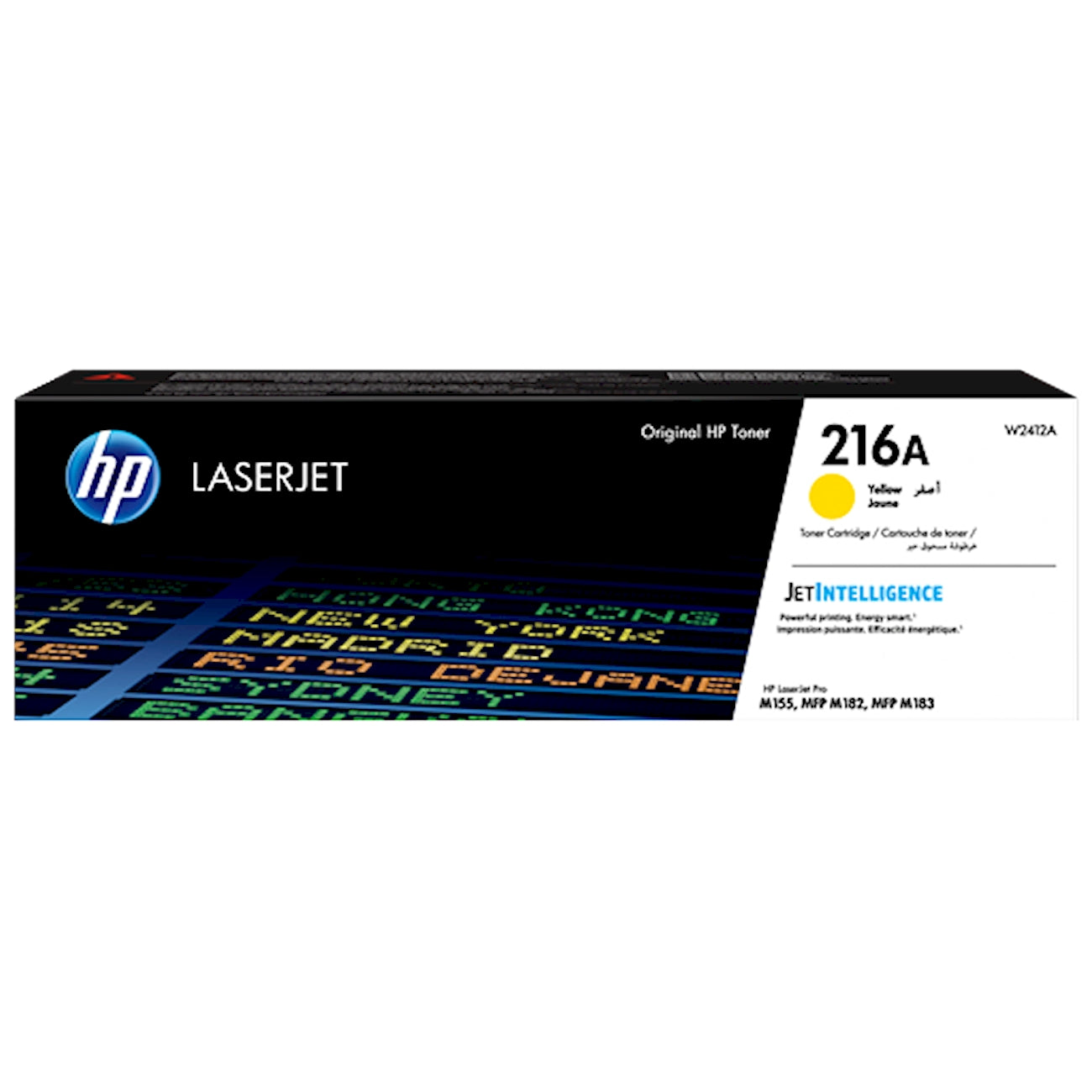 Toner HP W2412A 216A  - Originale - Giallo da 850 pagine per Color LaserJet Pro M155, MFP M182, M183