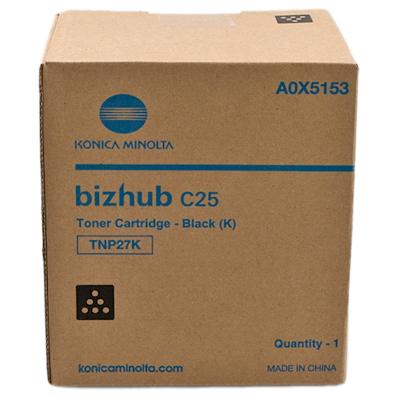 Toner Konica Minolta A0X5153 TNP27bk  - Originale - Nero da 5.200 pagine per