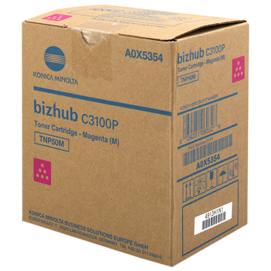 Toner Konica Minolta A0X5354 TNP50M  - Originale - Magenta da 5.000 pagine per