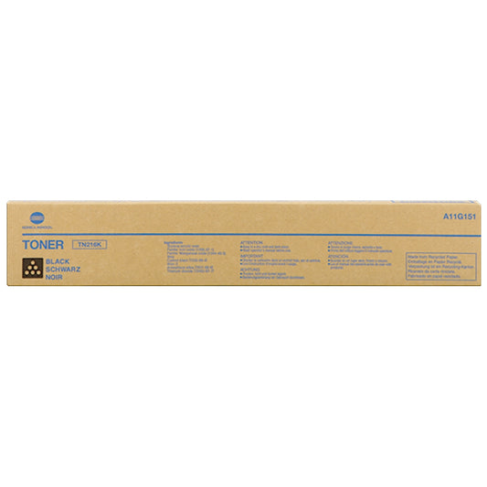 Toner Konica Minolta A11G151 TN216K  - Originale - Nero da 29.000 pagine per