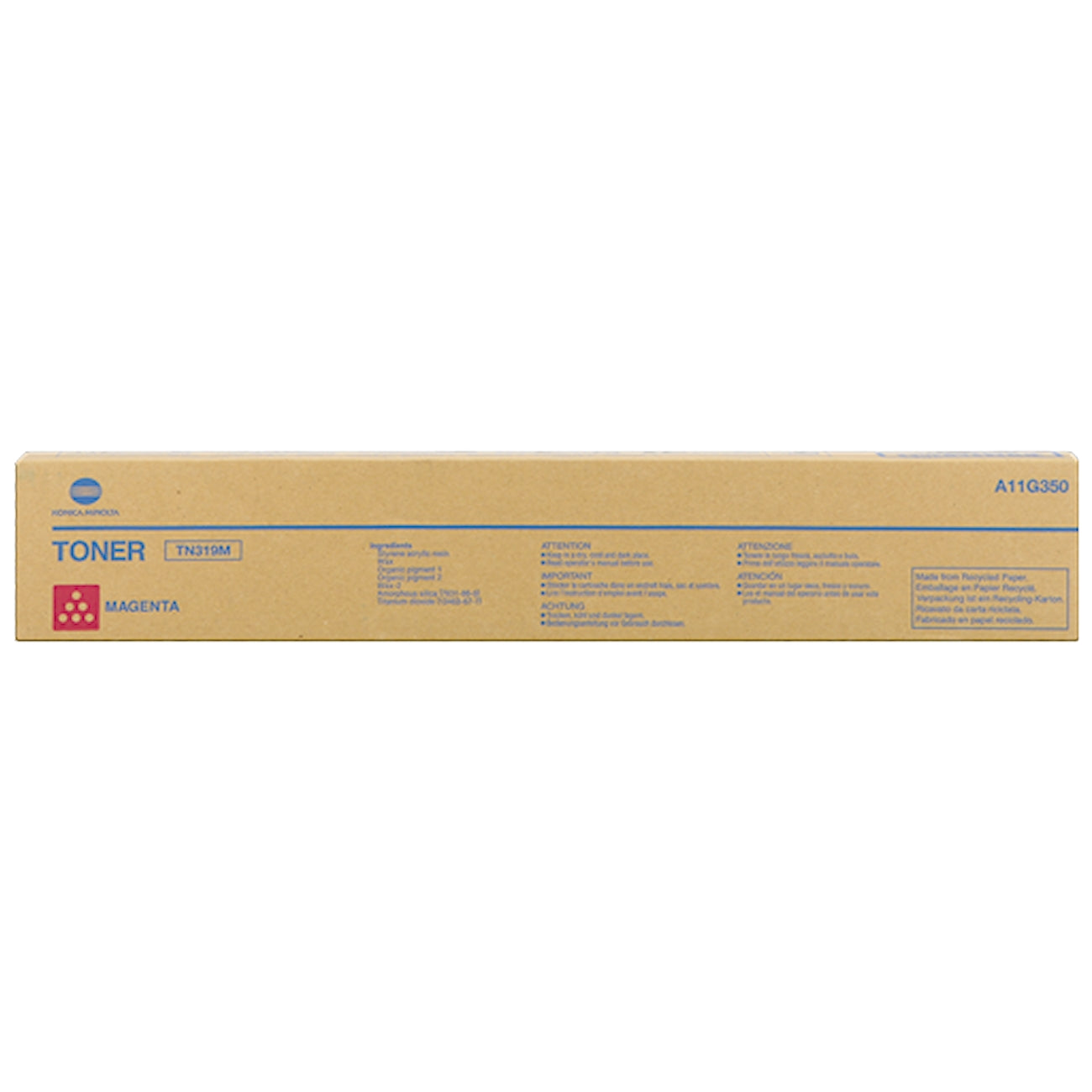 Toner Konica Minolta A11G350 TN319M  - Originale - Magenta da 26.000 pagine per