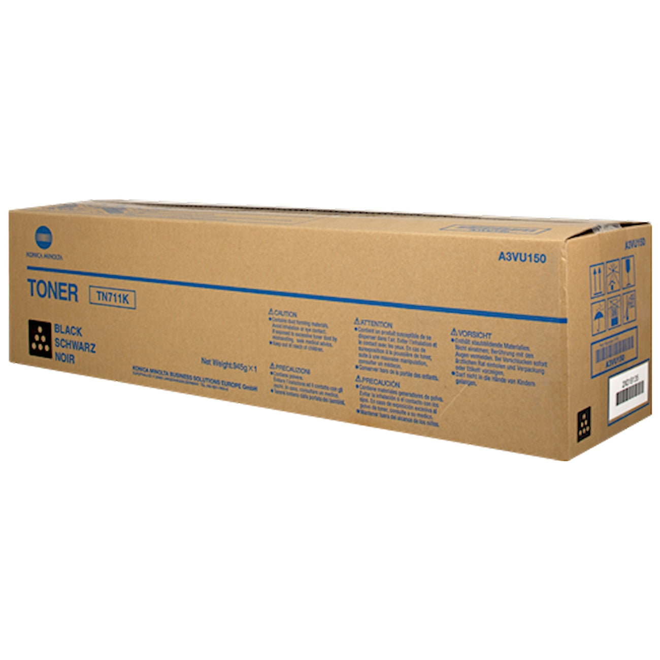 Toner Konica Minolta A3VU150 TN711K  - Originale - Nero da 47.200 pagine per