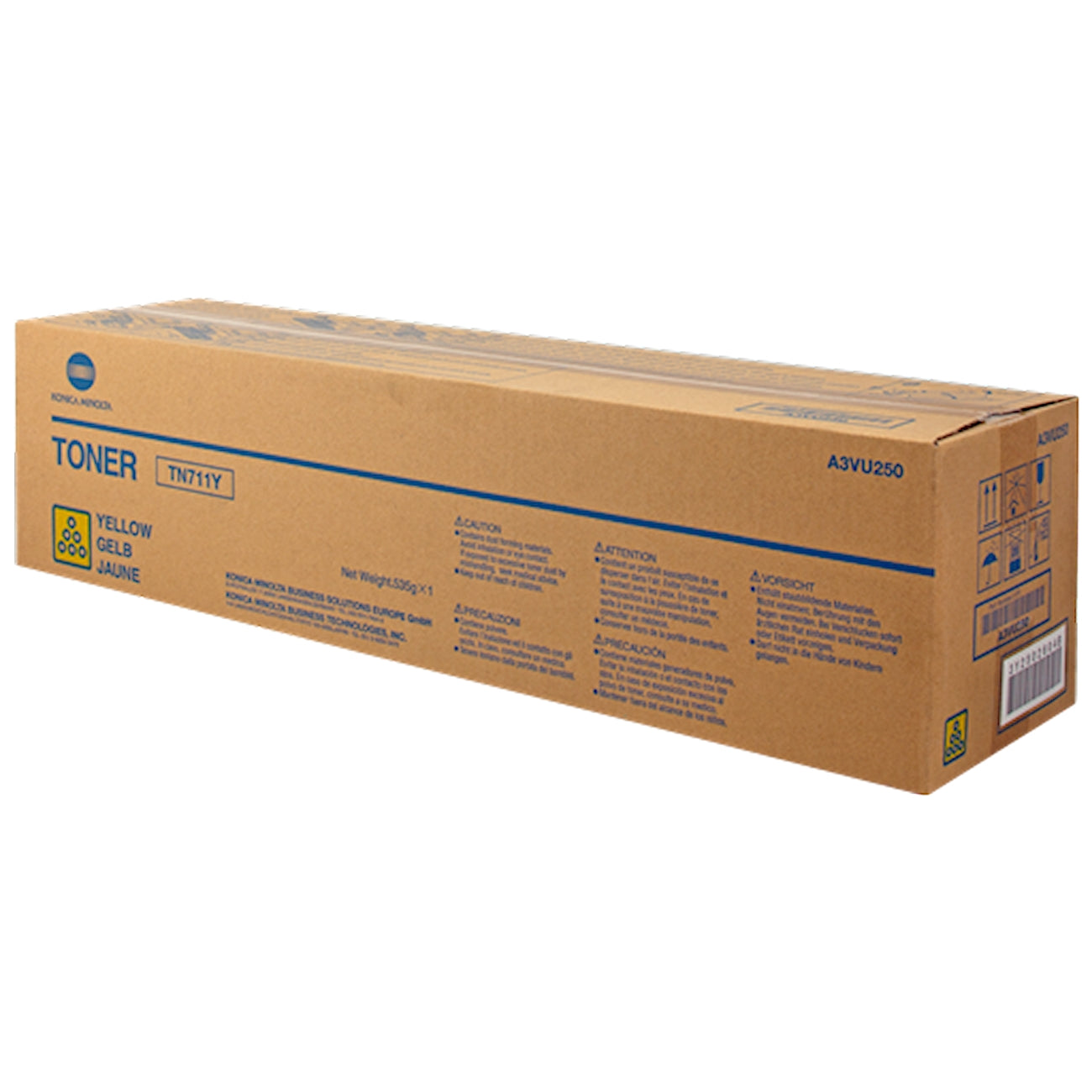 Toner Konica Minolta A3VU250 TN711Y  - Originale - Giallo da 31.500 pagine per