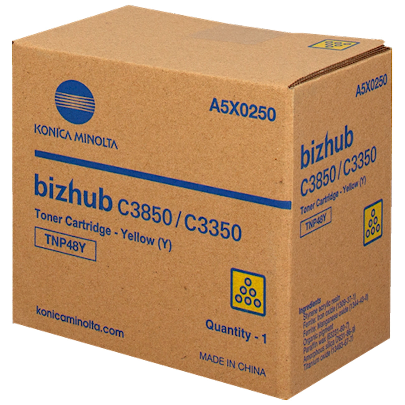 Toner Konica Minolta A5X0250 TNP48  - Originale - Giallo da 10.000 pagine per