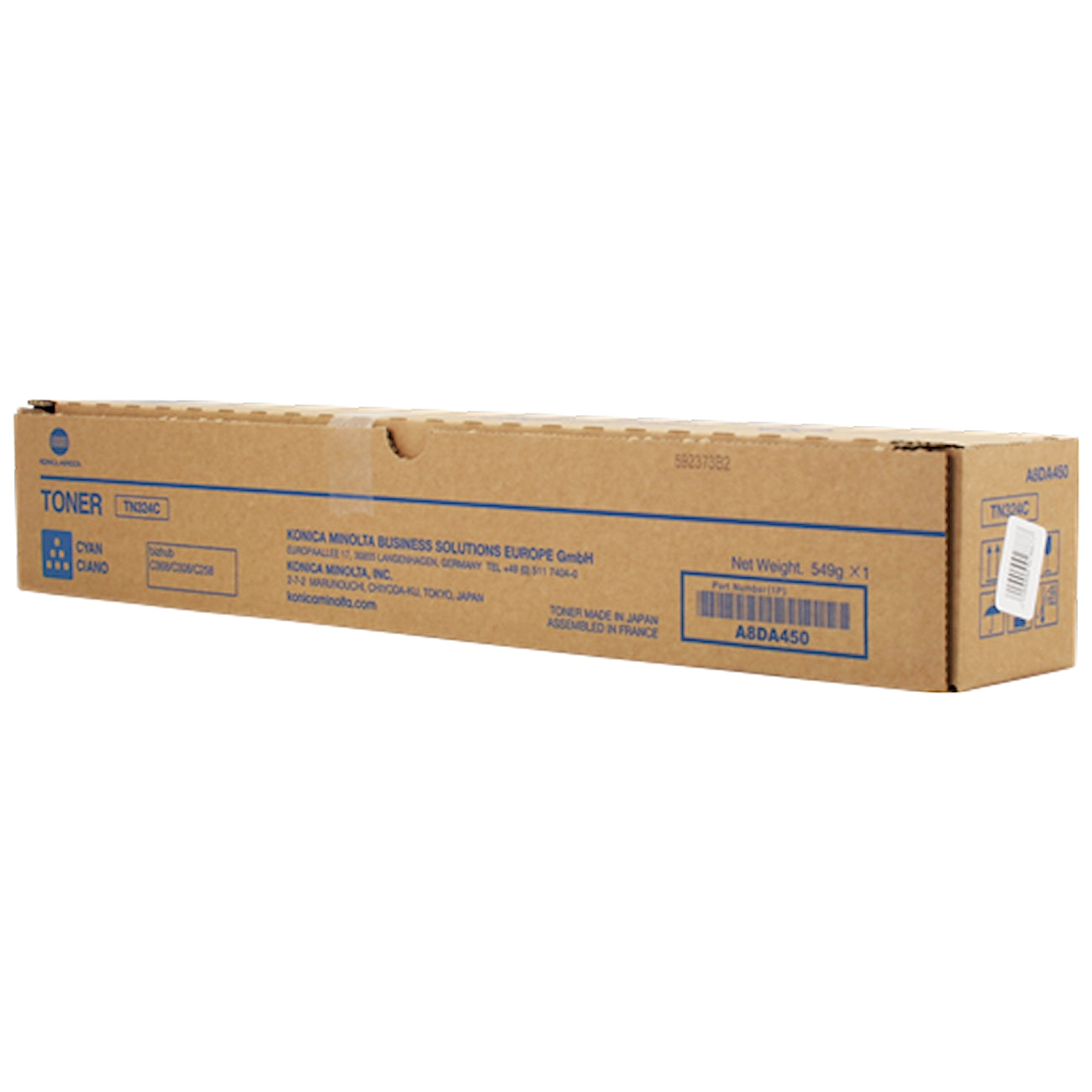 Toner Konica Minolta A8DA450 TN324C  - Originale - Ciano da 26.000 pagine per Konica Minolta bizhub C258, C308, C368