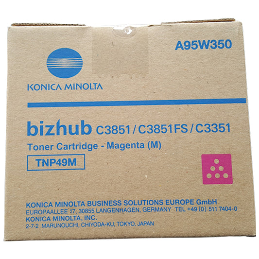 Toner Konica Minolta A95W350 TNP49M  - Originale - Magenta da 12.000 pagine per