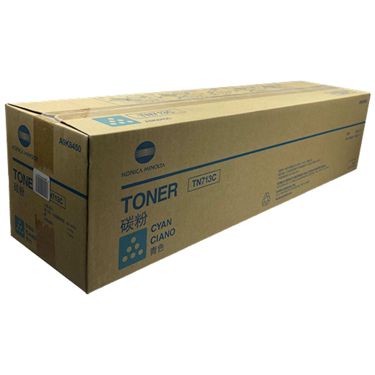 Toner Konica Minolta A9K8450   - Originale - Ciano da 33.200 pagine per Konica Minolta bizhub C659, C759, AccurioPress C659, C759