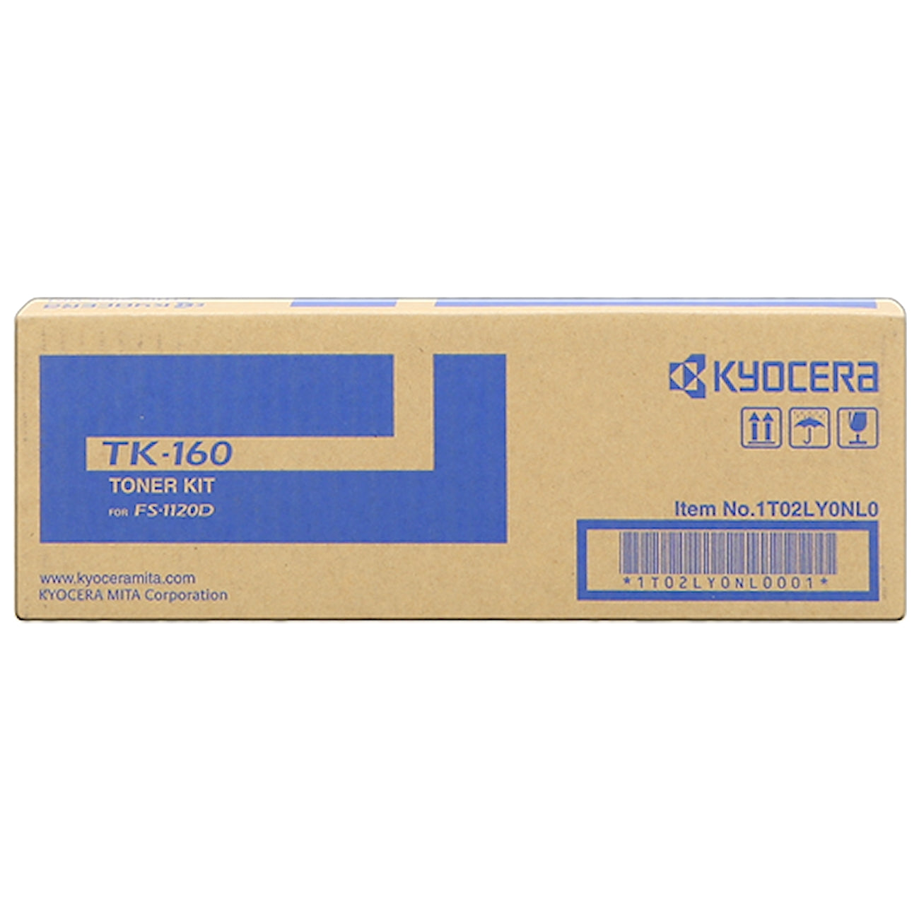 Toner Kyocera TK-160 1T02LY0NL0  - Originale - Nero da 2.500 pagine per FS-1100, FS-1100DN, FS-1100N, FS-1100TN