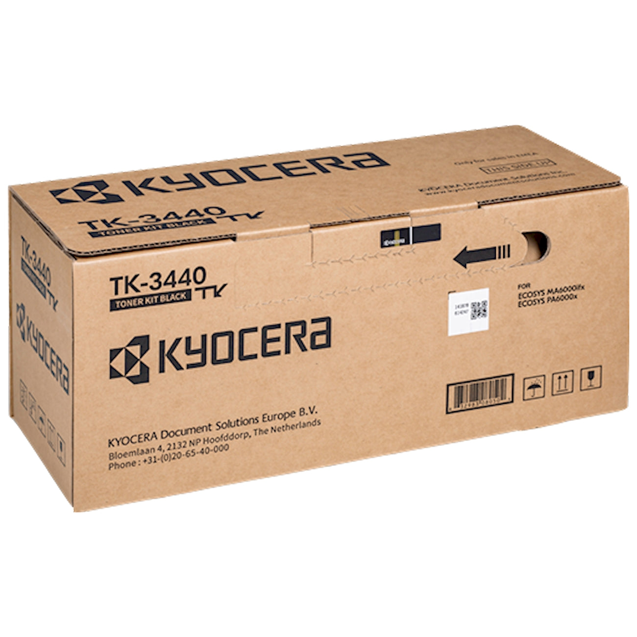 Toner Kyocera TK-3440 1T0C0T0NL0  - Originale - Nero da 40.000 pagine per ECOSYS MA5500ifx KL3, MA5500ifx Plus, PA5500x KL3, PA5500x Plus, PA 5500 x