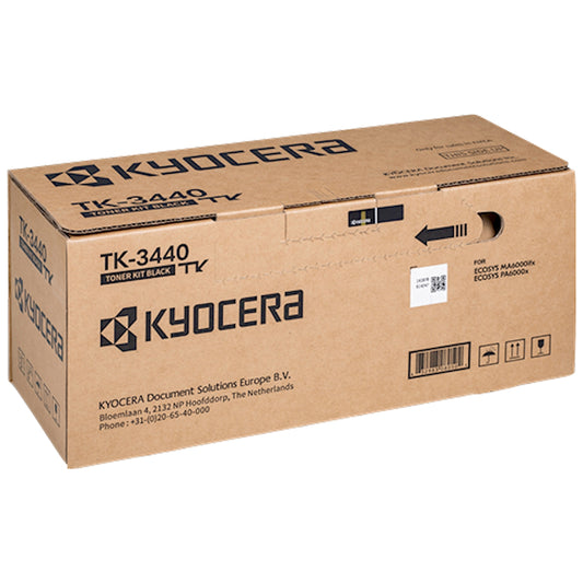 Toner Kyocera TK-3440 1T0C0T0NL0  - Originale - Nero da 40.000 pagine per ECOSYS MA5500ifx KL3, MA5500ifx Plus, PA5500x KL3, PA5500x Plus, PA 5500 x