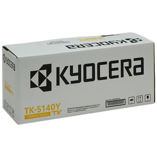 Toner Kyocera TK-5140Y 1T02NRANL0  - Originale - Giallo da 5.000 pagine per ECOSYS M6030cdn, M6530cdn, P6130cdn