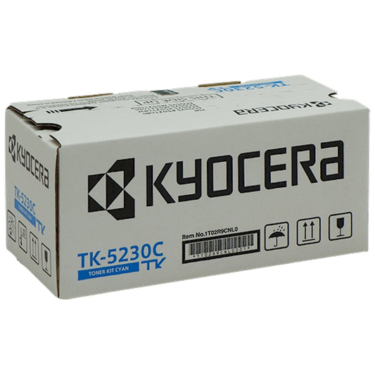 Toner Kyocera TK-5230C 1T02R9CNL0  - Originale - Ciano da 2.200 pagine per ECOSYS M5521cdn, M5521cdw, P5021cdn, P5021cdw